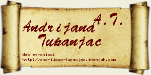 Andrijana Tupanjac vizit kartica